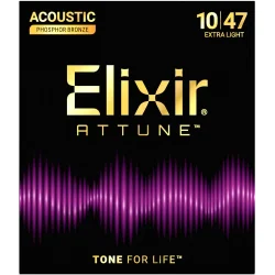 Elixir Attune Acoustic Phosphor Bronze 21002 Extra Light 10-47